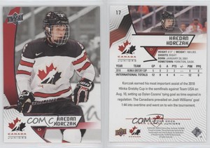 2019 Upper Deck Team Canada Juniors Kaedan Korczak #17
