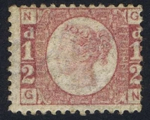 1870 SG 48 1/2d Rose Plate 14 NG Fine Montato Mint Cat. £ 120,00 - Foto 1 di 1