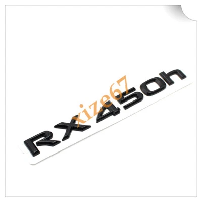 Gloss Black " RX 450h " Number Trunk Letters Emblem Badge Sticker for RX RX450h - Imagem 1 de 3