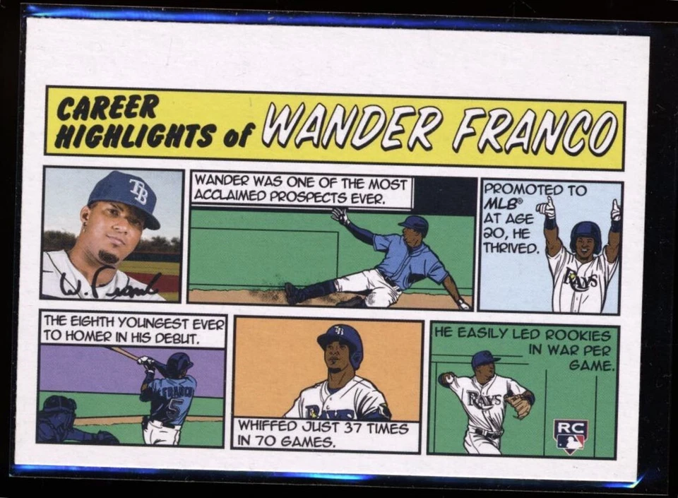 2022 HERITAGE COMIC ROOKIE WANDER FRANCO RAYS - Image 1 of 1