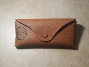 Ray Ban Brown Leather Case & Cloth for Glasses Sunglasses Rayban Case Only - Picture 1 of 5