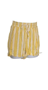 Torrid 5 Inch Pull On Stretch Linen Mid Rise Short pin striped size 1X 14-16 - Picture 1 of 12