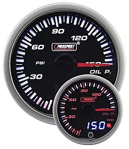 Prosport 60mm JDM Oil Pressure Gauge - Picture 1 of 2