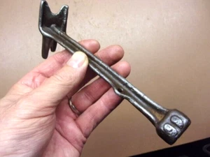 Antique & Unique Cast Iron Unbranded Wrench Mower Pitman Wrench? Marked 1865 - Picture 1 of 8