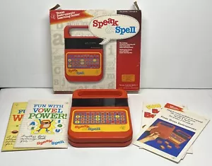 Instrumentos clásicos Speak & Spell Texas/caja no funciona y manual para piezas - Imagen 1 de 12