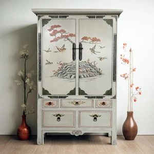 Schrank Hochzeitsschrank Kommode Möbel vintage chinesisch asiatisch orientalisch - Bild 1 von 9