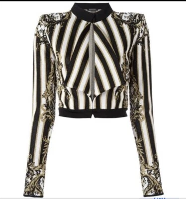 Balmain Patterned Baroque Cropped Jacket - Bild 1 von 4