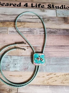 Hecho a mano Único Usable Arte Bolo Corbata Collar, Bolo Corbata Unisex Caballo Mujeres  - Imagen 1 de 3