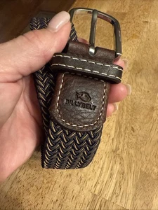 BillyBelt "Havanna" braun und schwarz elastischer Webgürtel Größe CB16 T2 BRANDNEU - Bild 1 von 6