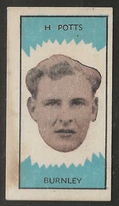 CLEVEDON-FOOTBALL CLUB MANAGERS 1959 (BLUE FRONT)-#12- BURNLEY - HARRY POTTS - Picture 1 of 2