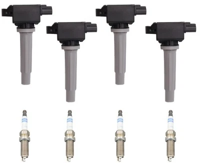 4 Direct Ignition Coil & Iridium Spark Plugs Fits Toyota Yaris 1.5L 2019 2020 - Image 1 of 4