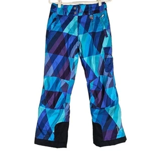 Sunice Zoe Girls Snow Ski Insulated Pants Blue Purple 14 - Picture 1 of 10