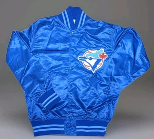 VTG 1980s WILSON Team Issued Toronto Blue Jays Satin Dugout Jacket, Size 40 USA - Picture 1 of 7