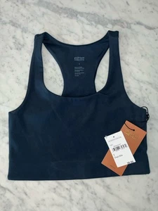 Sujetador deportivo Girlfriend Collective Nordstrom pequeño azul marino nuevo - Imagen 1 de 6