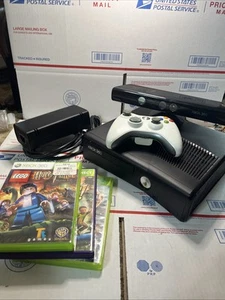 Xbox 360 Slim Bundle - 250 + 4 GB - 1 Controller - Kinect - 3 Games - READ - Picture 1 of 22