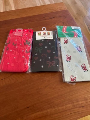 NUEVO Calcetines hasta la rodilla de nailon navideño para mujer Foto 1 de 4