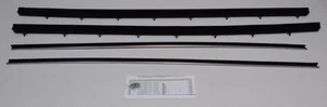 Window Sweeps Weatherstrip for 1972-1976 Ford Ranchero Black Front Left Right - Picture 1 of 7