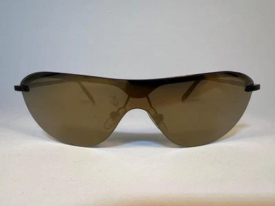 Calvin Klein 168S 587 sunglasses Made in Italy shield Y2K brown 59-15 - Image 1 of 4