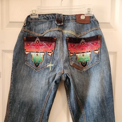  MEN'S ANTIK DENIM STRAIGHT EMBROIDERED DARK Jeans 32 x 32 - Image 1 of 4