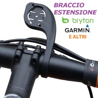 staffa supporto braccio contachilometri ciclocomputer gps garmin bryton manubrio - Immagine 1 di 4