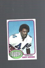 1976 TOPPS FOOTBALL CARD-#14-ROBERT NEWHOUSE ROOKIE CARD-EX