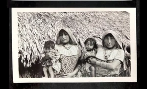 PANAMA Postcard San Blas Indians - Indigenous People - B/W Chrome Unposted - Picture 1 of 2