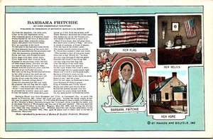The home of Barbara Fritchie FREDERICK MARYLAND WHITE BORDER POSTCARD D5 - Picture 1 of 2