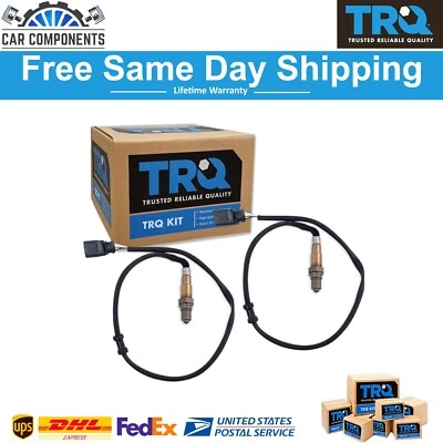 TRQ New Downstream O2 Oxygen Sensor Set Fits For 2007-2015 Audi A6 A8 VW Passat - Image 1 of 4
