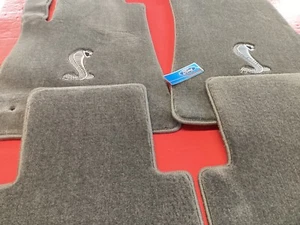 2005-2010 Grey Mustang Cobra Floormats 4 Piece - Picture 1 of 4