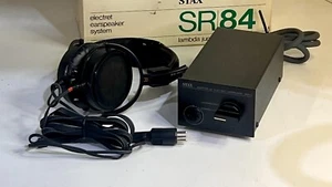 Stax SR-34 Lambda Junior SRD-4 Electret Earspeaker System with SR-30 Headphones - Picture 1 of 4