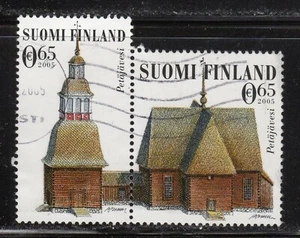 Finland 2005 SC# 1242a.b. - Church - One Pair - Used Lot # 108 - Picture 1 of 1