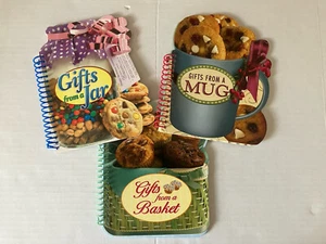 Lot 3 Gifts From A Jar Basket Mug Cookbook Recipe Guides Spiral Paperback - Picture 1 of 9