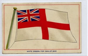 (Gc7198) Naval Flag, White Ensign for Man of War, Ship c1910 - Picture 1 of 4