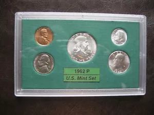 1962 P US Silver Mint Set Brilliant Uncirculated! - Picture 1 of 8