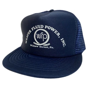 Vintage 90s Weaver Fluid Power Pennsylvania Foam Mesh Snapback Trucker Hat Cap - Picture 1 of 8