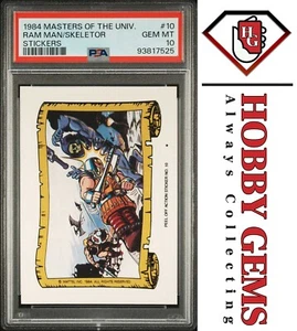 HE-MAN RAM MAN SKELETOR PSA 10 1984 Masters of the Universe Sticker #10 C5 - Picture 1 of 2