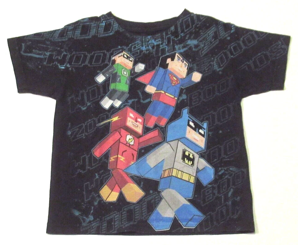 Camiseta Liga de la Justicia Ilimitada Batman Flash Linterna Verde Superman Juventud XS Foto 1 de 3