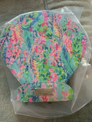 Conjunto/caixa de pincéis de maquiagem Lilly Pulitzer multicolor Catch the Wave GWP concha nova - Imagem 1 de 2