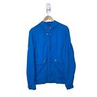 Pretty Green Glenbeck Jacket Blue Anorak Zip Up Button Hooded Size Medium