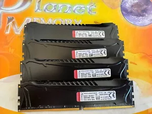 Kingston HyperX PC4-19200 32GB (4x8GB) DDR4 2400 Desktop Memory HX424C12SB2K2/16 - Picture 1 of 3