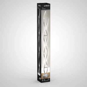 Artika Chrome Swirl LED Floor Lamp - Picture 1 of 7