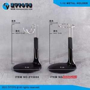 Soportes de metal ZYTOYS 1/12 ZY3024 ZY3025 marco de soporte modelo para figuras de muñecas de 6 - Imagen 1 de 6