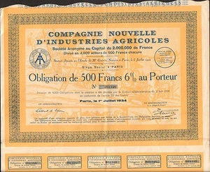 DECO => Compagnie Nouvelle d'INDUSTRIES AGRICOLES (J) - Picture 1 of 1