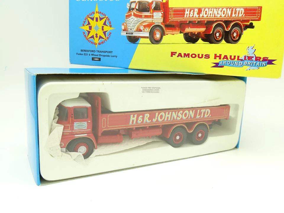 Corgi 1/50 - Foden S21 6 Wheel Fiancata Ribaltabile Autocarro Hr Johnson Ltd - Immagine 1 di 1