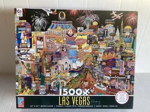 Las Vegas 1500 Teile Puzzle-Neu im Karton versiegelt Ceaco-Hatchett Bohlmann aka Roxy - Bild 1 von 7