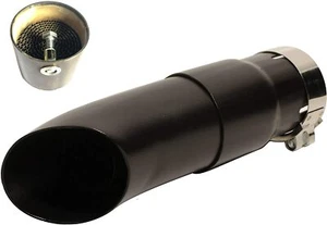 18-23 Kawasaki Ninja 400 EX silenciador de escape corto ciclos radiantes paquete NEGRO - Imagen 1 de 5