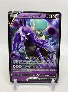 Pokemon SWSH Chilling Reign Set ULTRA RARO Shadow Rider Calyrex V 074/198 - Casi Nuevo - Imagen 1 de 1