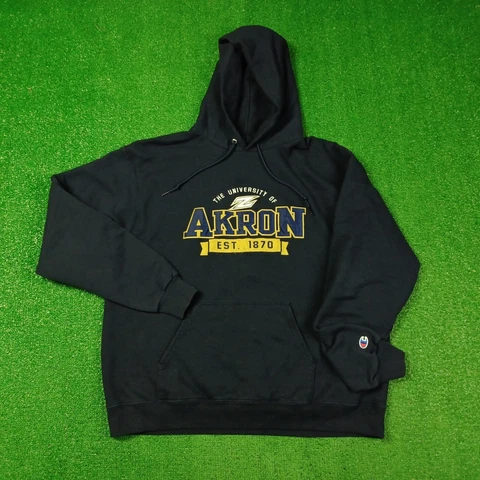 University of Akron Zips Hoodie Men XL Champion Eco NCAA Embroidered Sweatshirt Cover