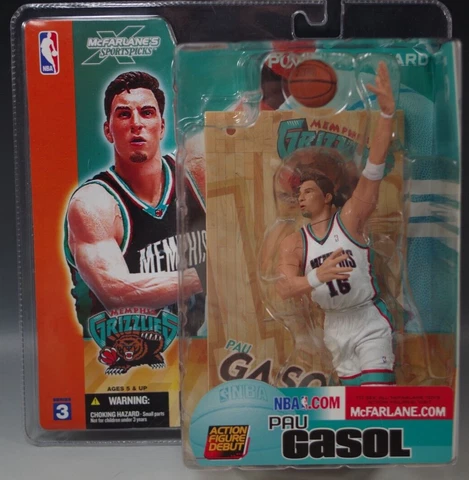 McFARLANE PAU GASOL MEMPHIS GRIZZLIES SERIES 3 NBA BASKETBALL MIB VARIANT Cover