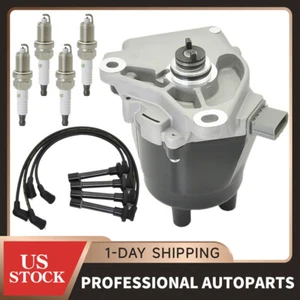 Distributor &Wire &Spark Plug For 1998-2002 Honda Accord 2.3L 1998-1999 Acura CL - Picture 1 of 11